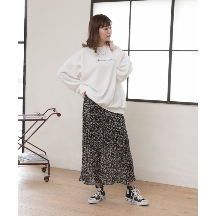 美品 DOUDOU アイボリー プリーツ ロングスカート F ウエストゴム KOEISTORE スカート レディース プリーツスカートロング 春夏