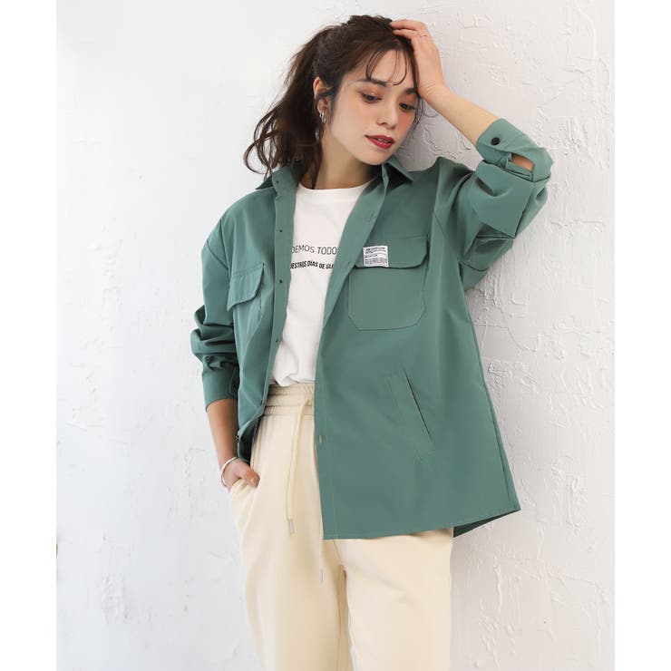 現行 未使用 タグ付 indivi シャツ XL パッチワーク ビッグ