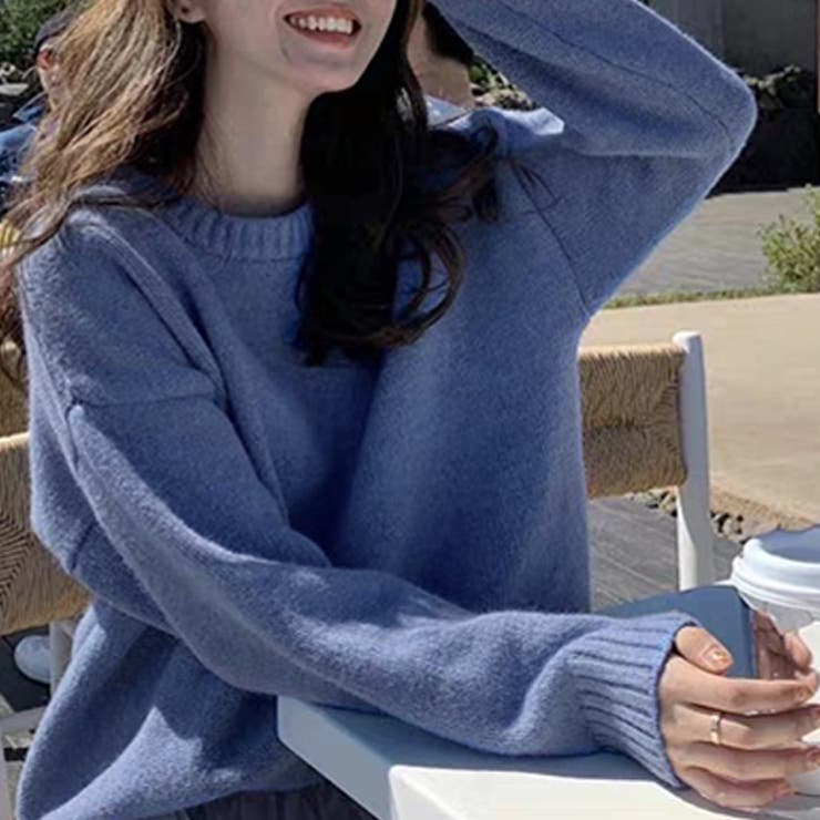 カラーニット プルオーバー | ad thie | 詳細画像2 