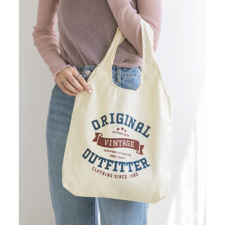 VINTAGE | トライアングルロゴトートバッグ  春  冬 | ad thie