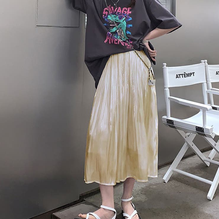 シャイニーフレア ギャザースカート | ad thie | 詳細画像5 