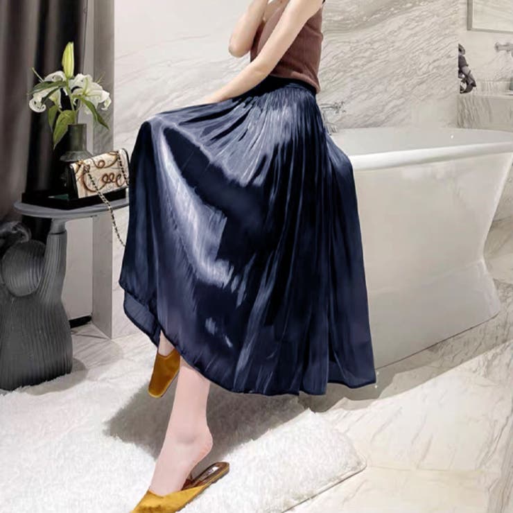 シャイニーフレア ギャザースカート | ad thie | 詳細画像8 