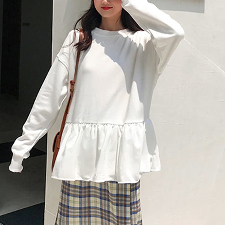 フレアカットソー ゆったり チュニック丈 | ad thie | 詳細画像4 