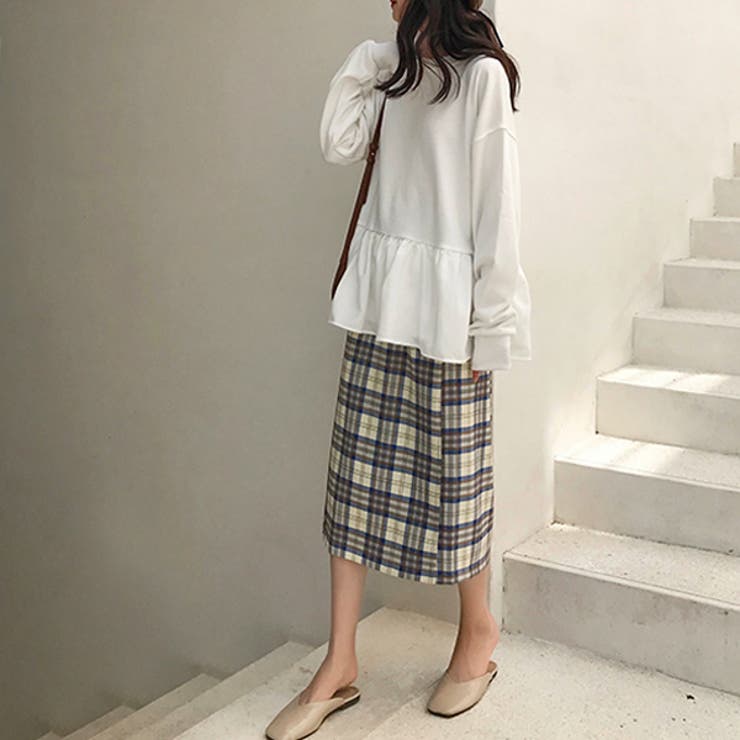 フレアカットソー ゆったり チュニック丈 | ad thie | 詳細画像6 