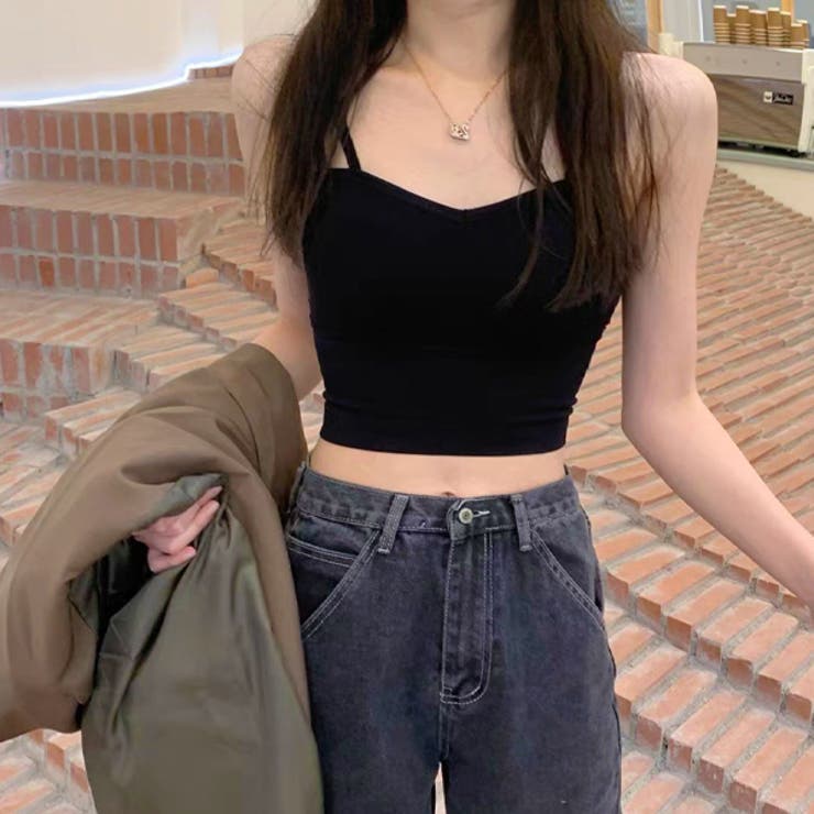 ダブルストラップ パイピング ショート丈ブラトップ | ad thie | 詳細画像6 