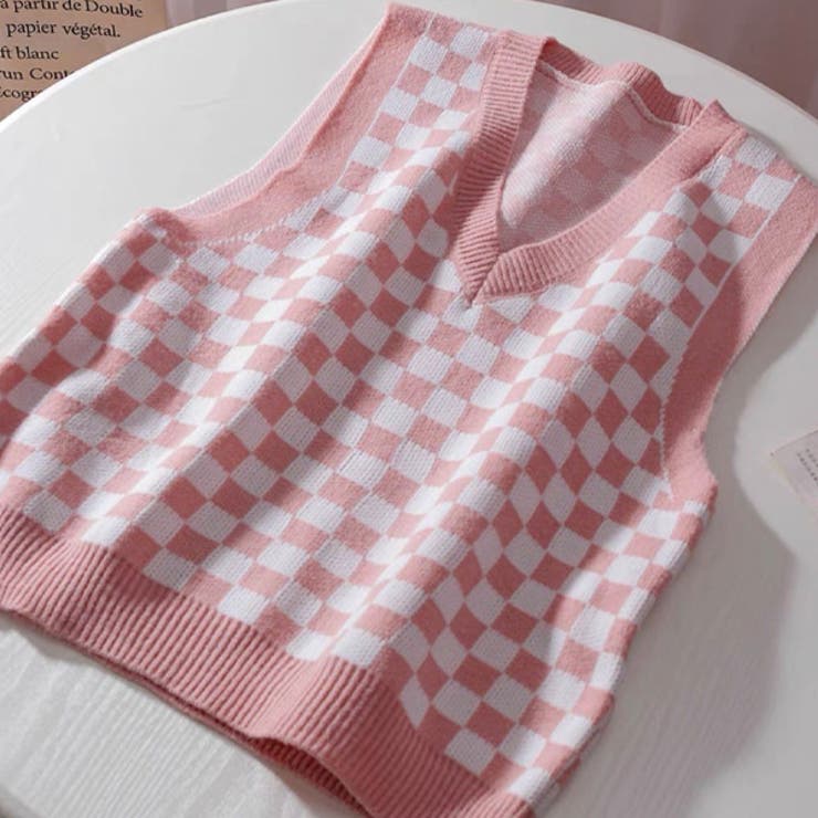 フラッグチェック柄ベスト | ad thie | 詳細画像11 