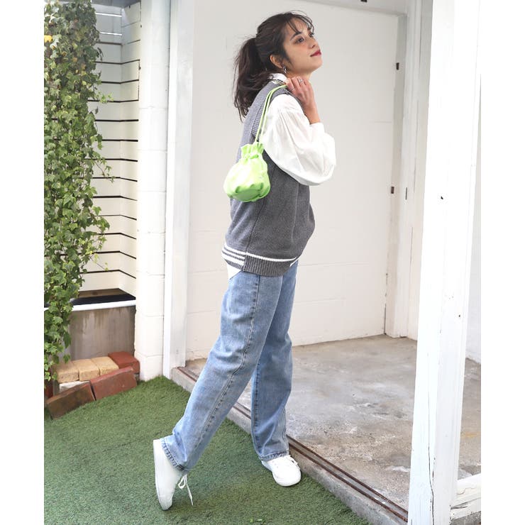 ラインビックベスト Vネック | ad thie | 詳細画像3 