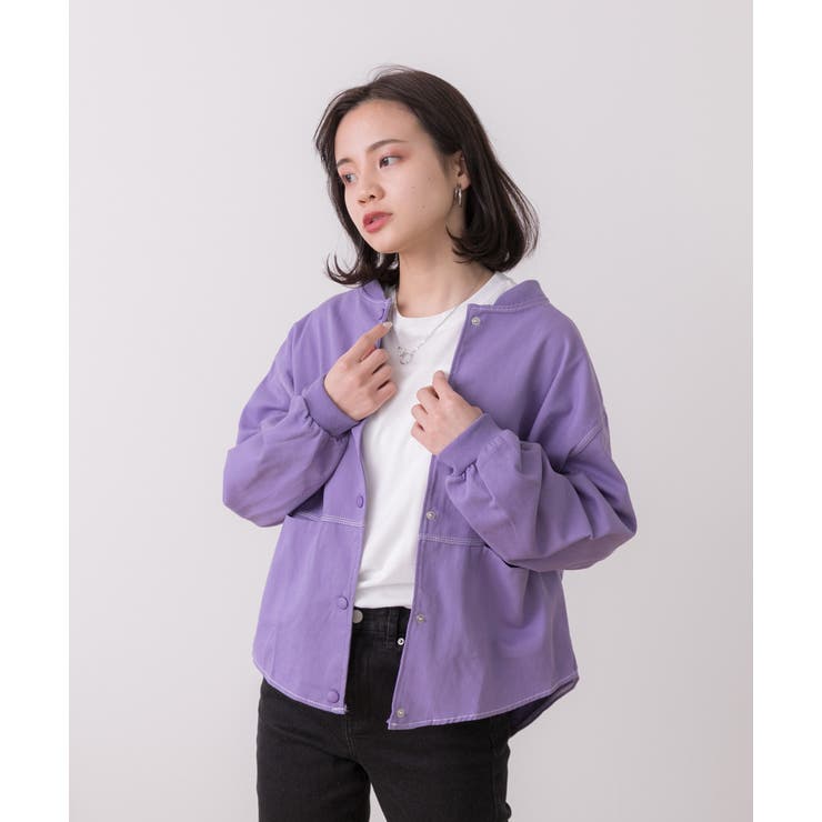 パープル | ビックブルゾン | ad thie