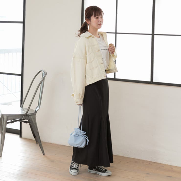 デニムジャケット Gジャン バックボタン ショート ゆったり | ad thie | 詳細画像15 