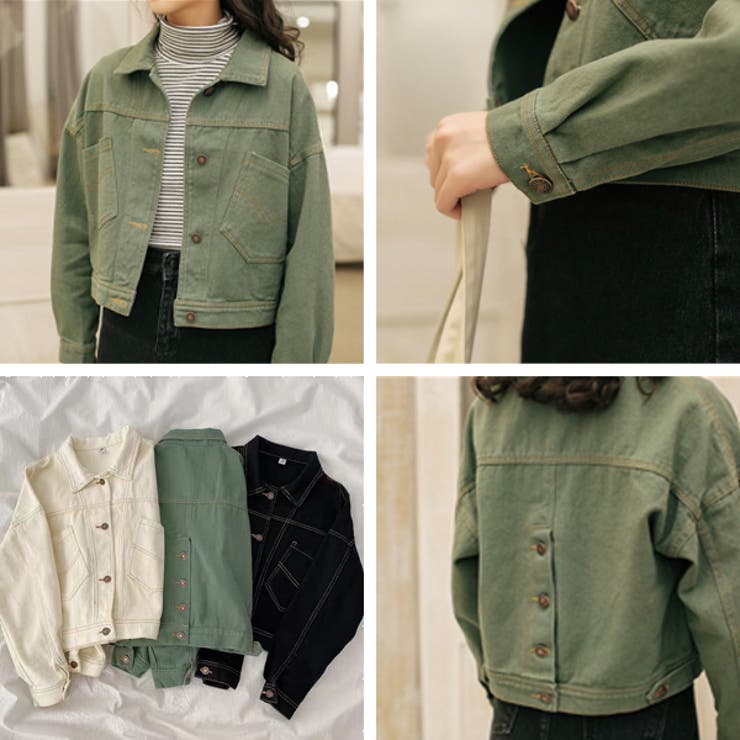 デニムジャケット Gジャン バックボタン 品番 Adew Ad Thie アドティエ のレディースファッション通販 Shoplist ショップリスト