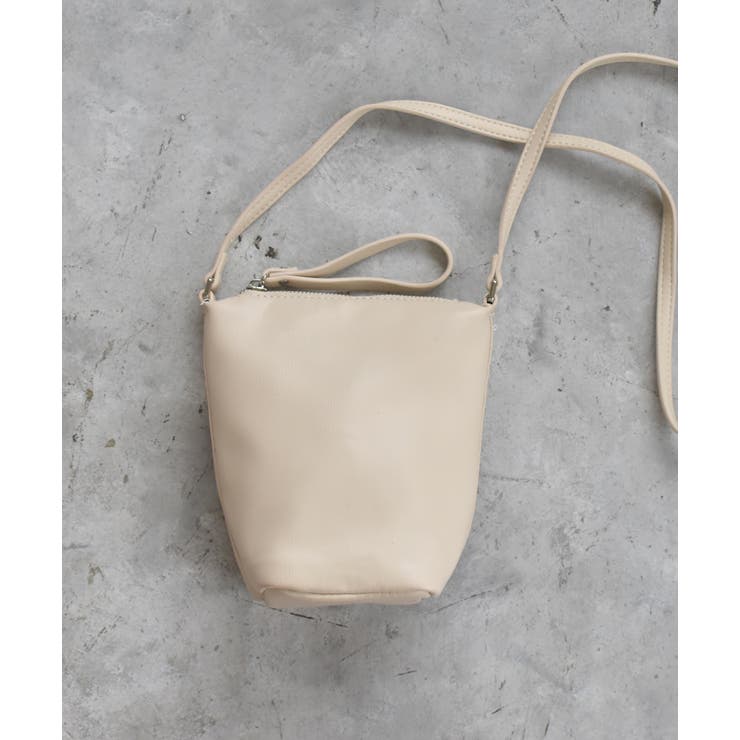 アイボリー | ミニバック スマホショルダー 小物入れ パステル 内ポケット | ad thie