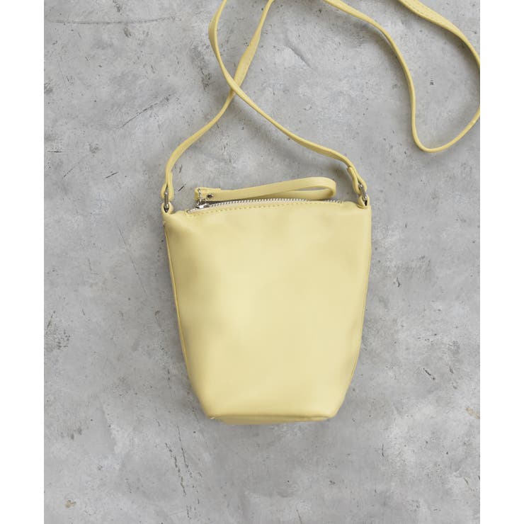イエロー | ミニバック スマホショルダー 小物入れ パステル 内ポケット | ad thie