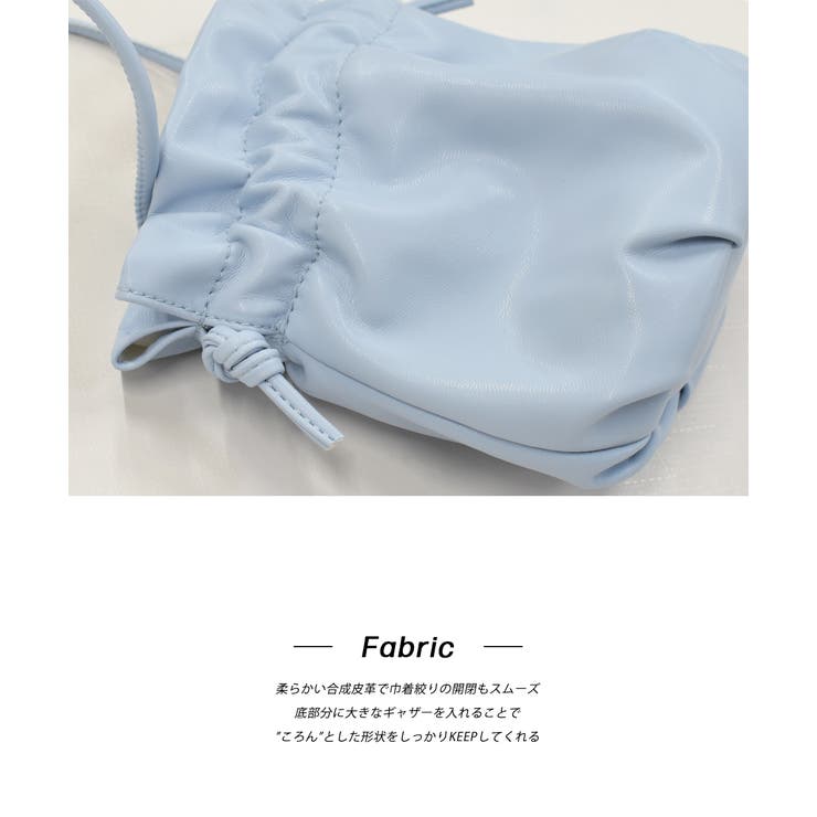 ミニショルダー バッグ 巾着 カラー カラフル[品番：ADEW0000829
