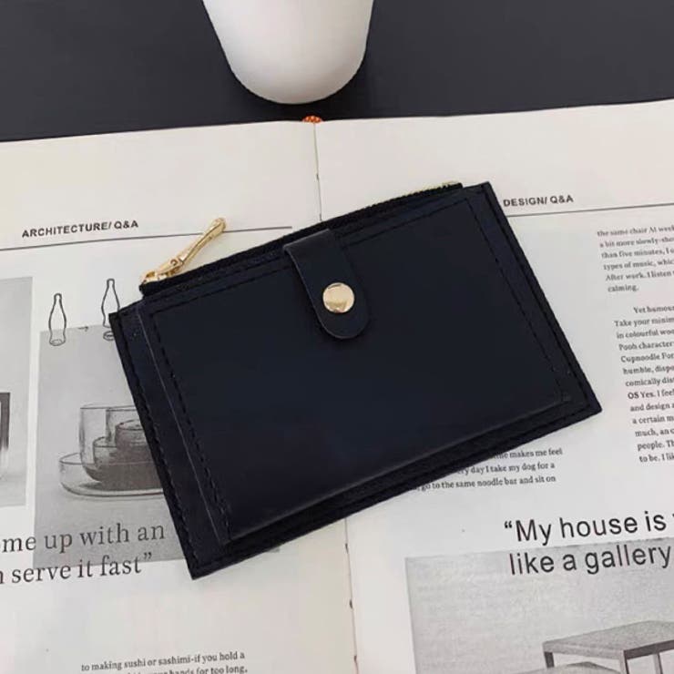 ブラック２ | ２つ口ミニ財布 | ad thie