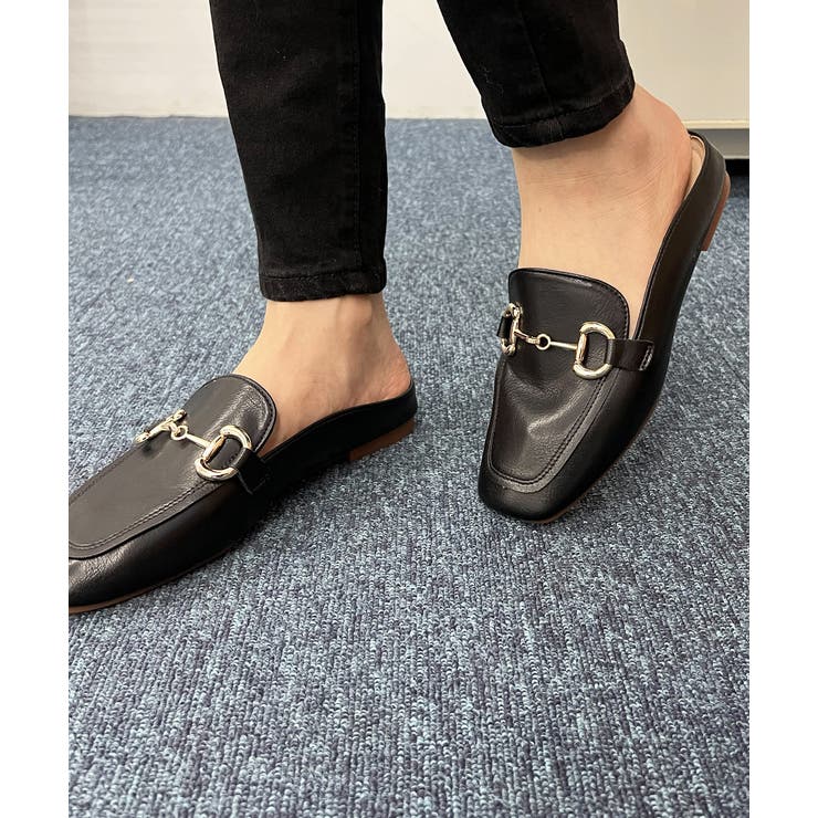 スクエアミュールスリッパローファー | ad thie | 詳細画像2 