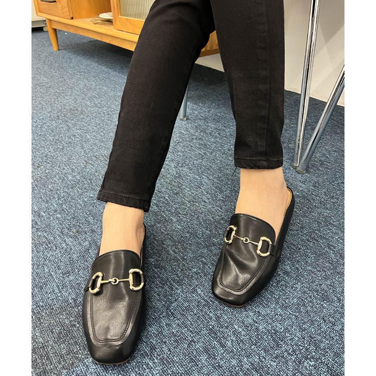 スクエアミュールスリッパローファー | ad thie | 詳細画像3 