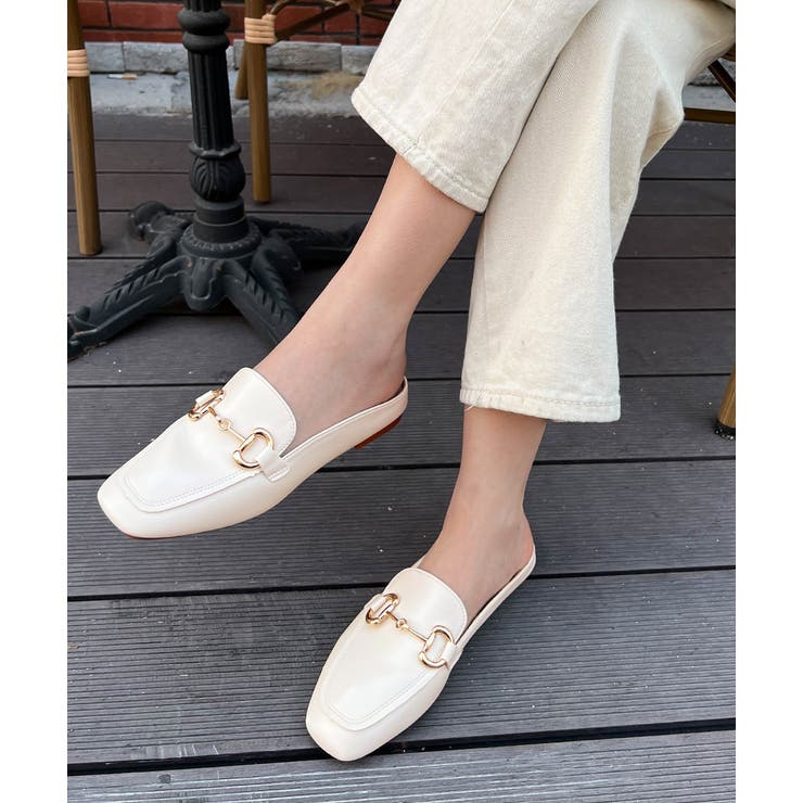 スクエアミュールスリッパローファー | ad thie | 詳細画像8 