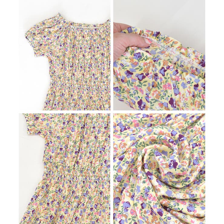 シャーリングティアード 小花柄2WAYワンピース | ad thie | 詳細画像19 