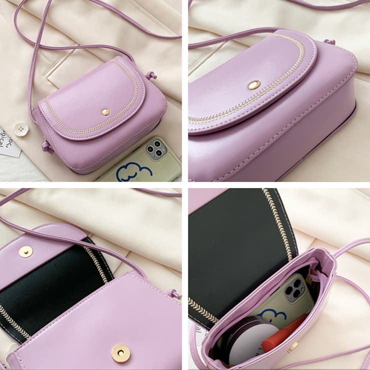 ヴィンテージ風 ステッチ ミニショルダーバッグ | ad thie | 詳細画像16 