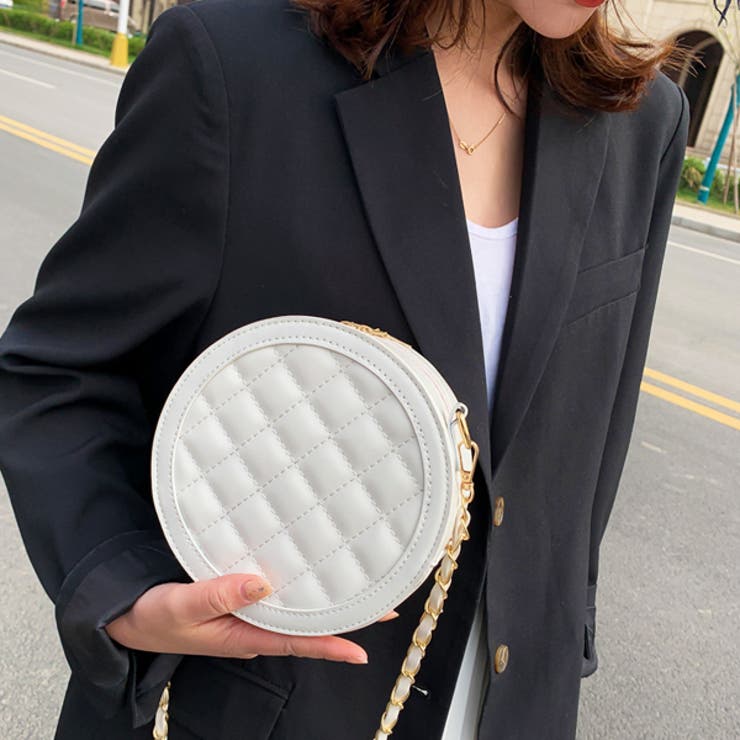 キルティング チェーンベルト サークルショルダーバッグ | ad thie | 詳細画像3 