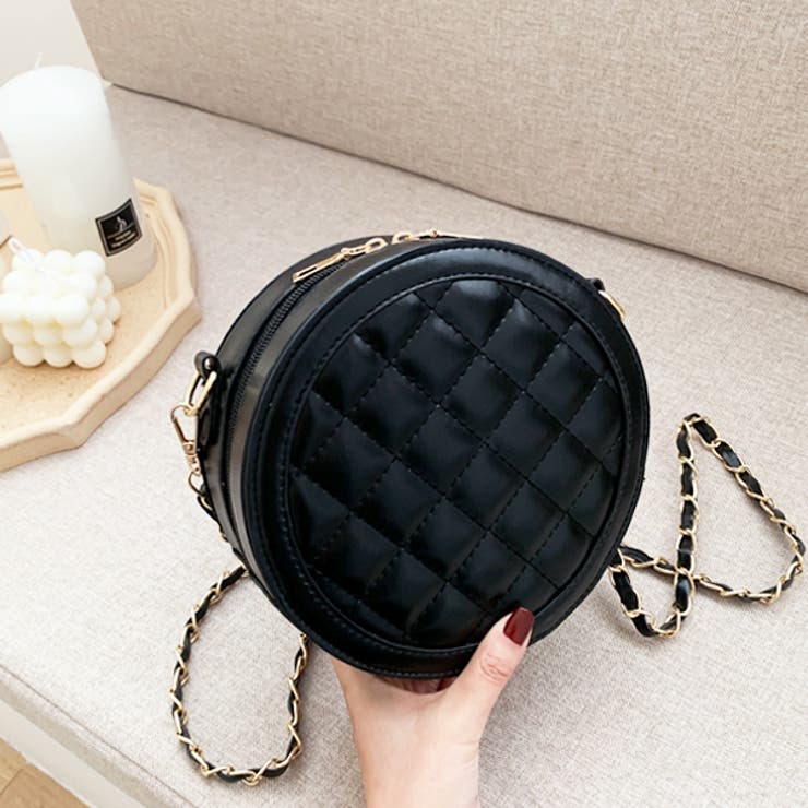 キルティング チェーンベルト サークルショルダーバッグ | ad thie | 詳細画像7 