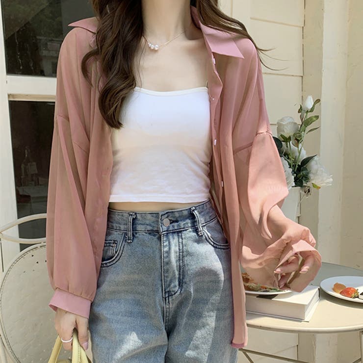 アドーア ポロシャツ トップス 長袖 ボリューム袖 レディース 38サイズ パープル ADORE ADORE - アドーア ポロシャツ トップス 長袖 ボリューム袖