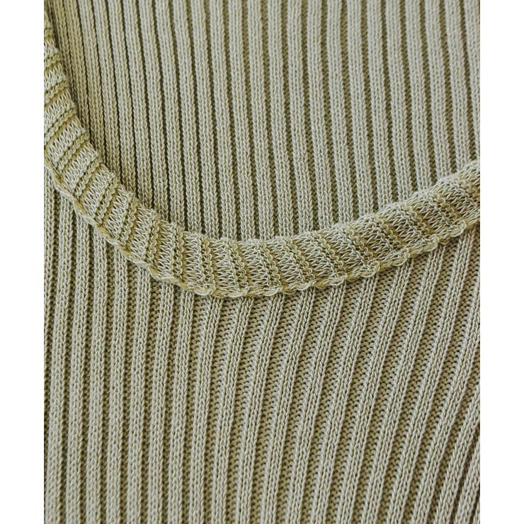 リブニット オープンショルダートップス | ad thie | 詳細画像11 