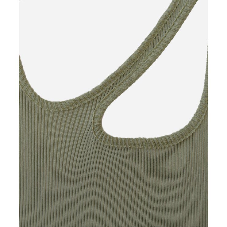 リブニット オープンショルダートップス | ad thie | 詳細画像12 