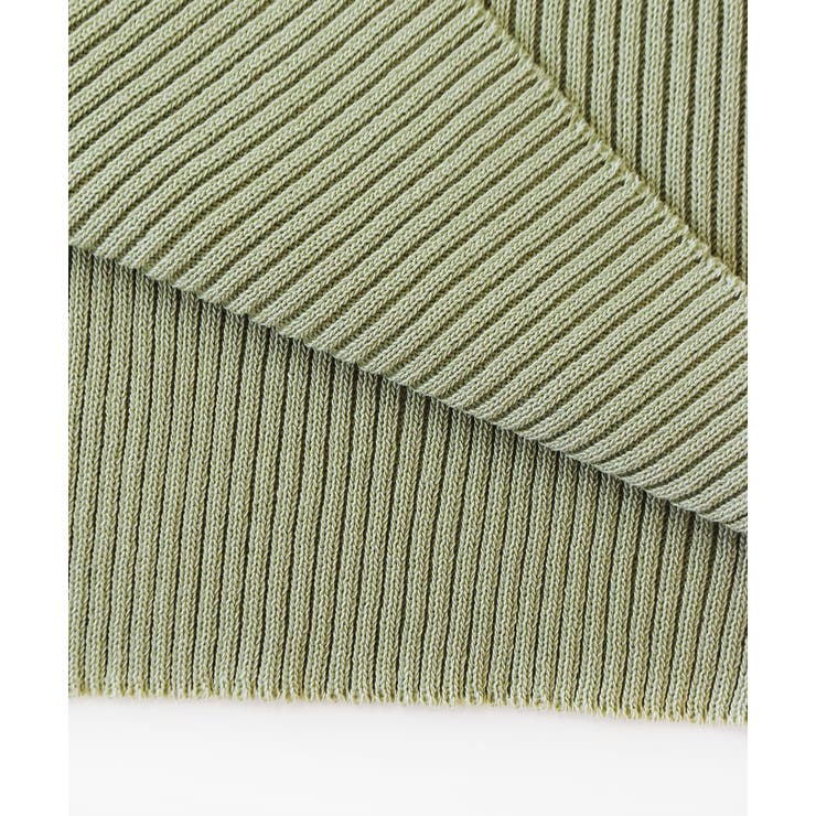 リブニット オープンショルダートップス | ad thie | 詳細画像13 