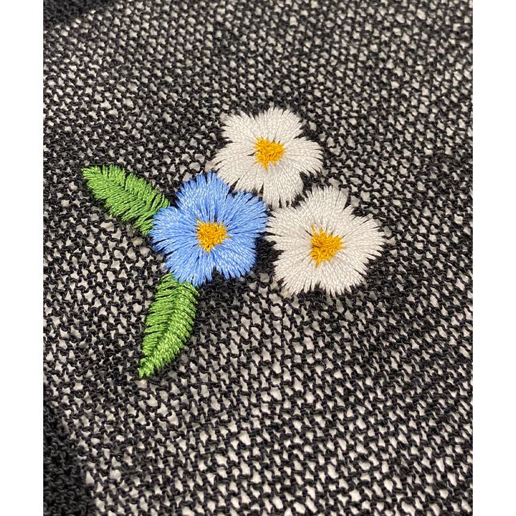 Brisa フラワー刺繍シアーニット フラワー刺繍 シアーサマーニット[品番：ADEW0003729]｜ad thie