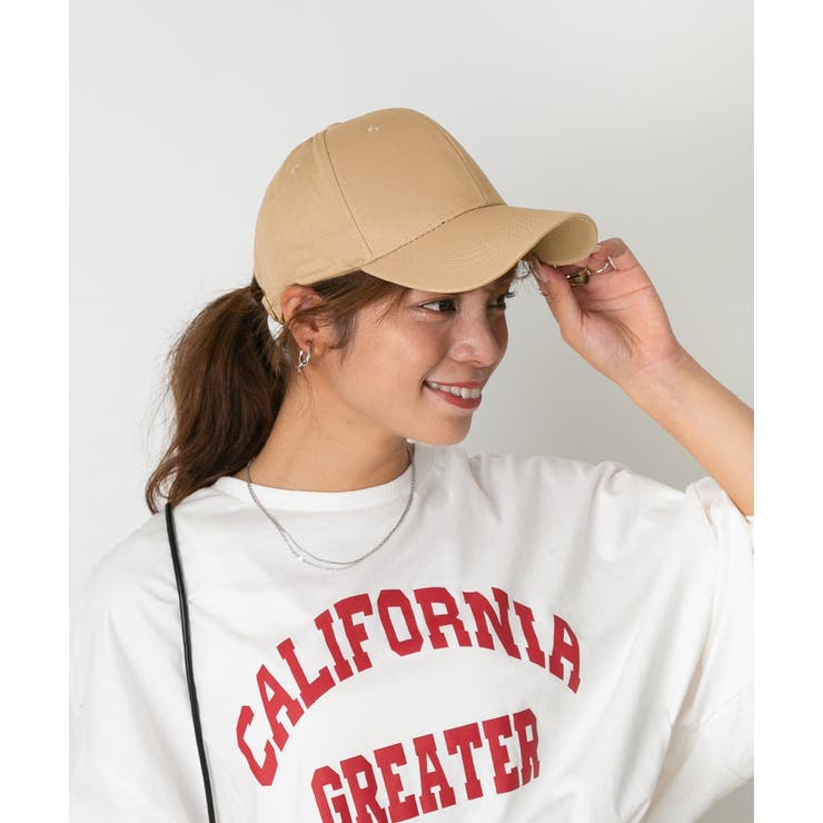 ベージュ | 7colors無地シンプルコットンキャップ | ad thie