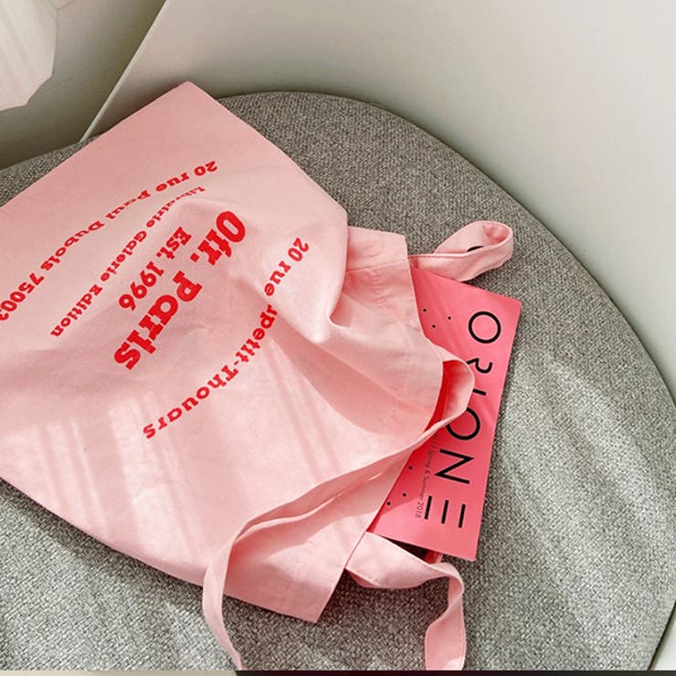 ライトピンク | 12colors キャンバスロゴトート | ad thie