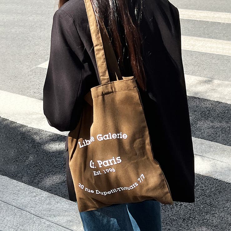 ブラウン | 12colors キャンバスロゴトート | ad thie