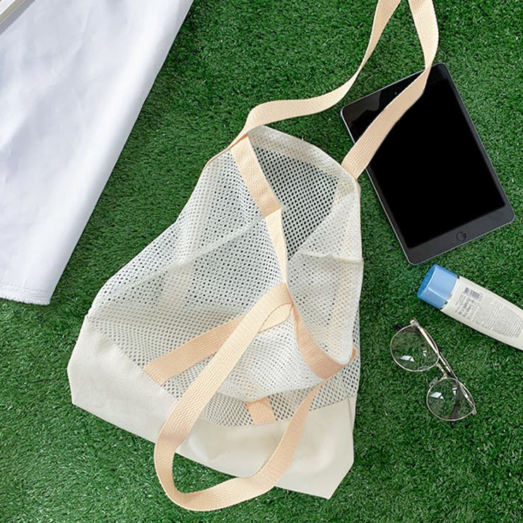 メッシュキャンバスA4サイズマルチトートBAG | ad thie | 詳細画像2 