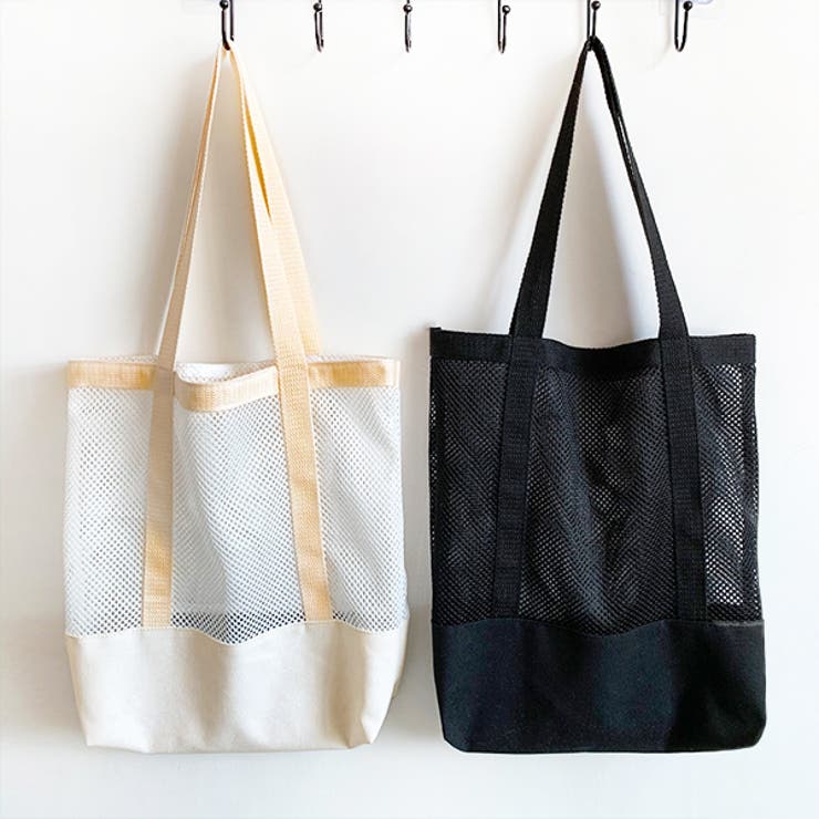 メッシュキャンバスA4サイズマルチトートBAG | ad thie | 詳細画像7 
