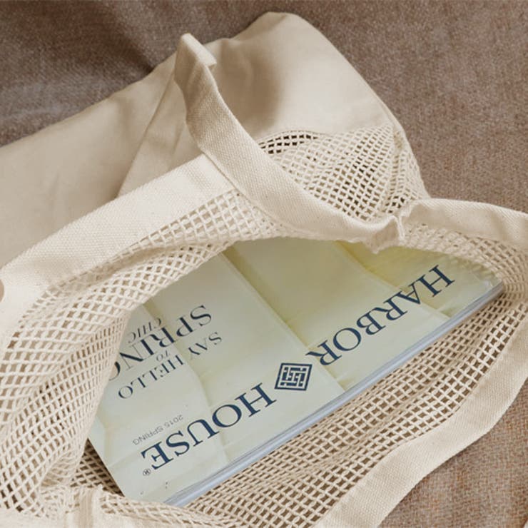 コットンメッシュトートバッグ | ad thie | 詳細画像7 