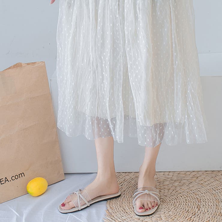 クロスインステップバンド クロスリボンサンダル | ad thie | 詳細画像4 