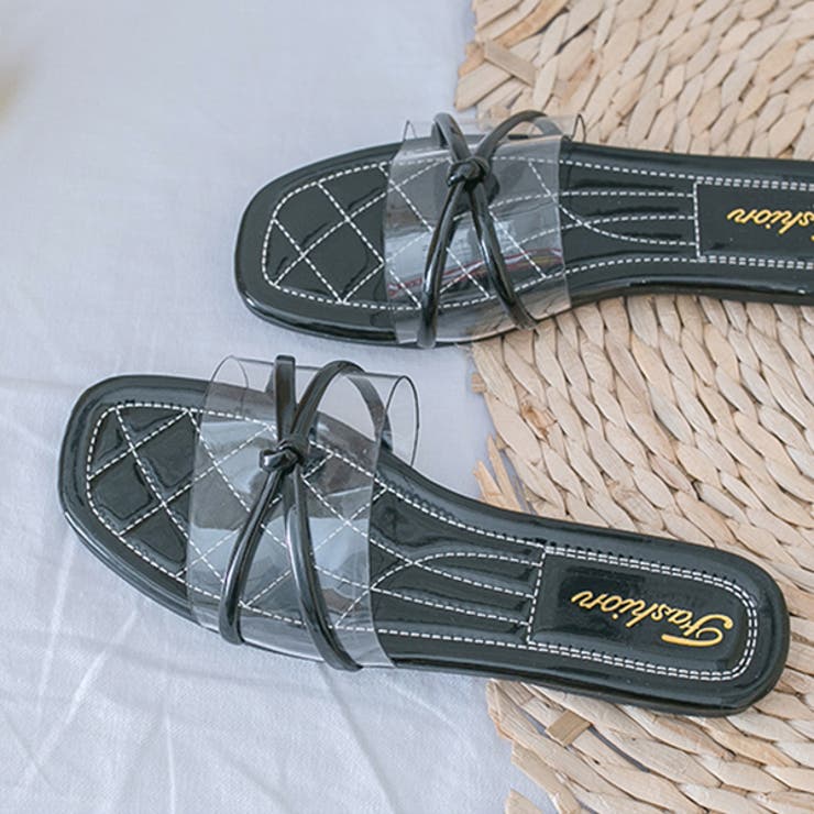 クロスインステップバンド クロスリボンサンダル | ad thie | 詳細画像5 