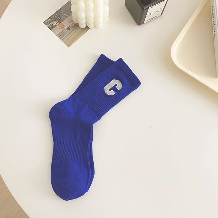 ワンポイント・刺繍ロゴ カラーソックス | ad thie | 詳細画像4 