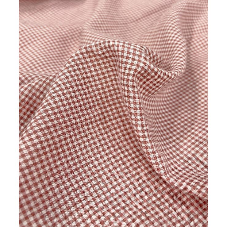 ギャザーデザイン ギンガムチェックシャツ | ad thie | 詳細画像16 