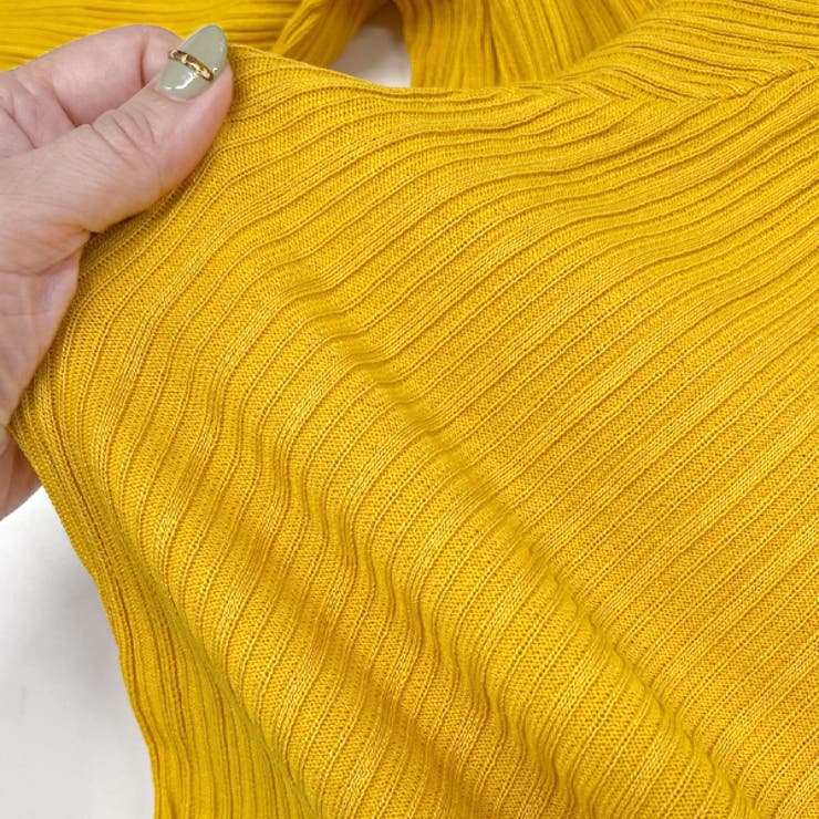 フリルメローランダムリブカーディガン | ad thie | 詳細画像16 