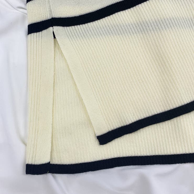 フレアスリーブ ボーダーニット | ad thie | 詳細画像20 