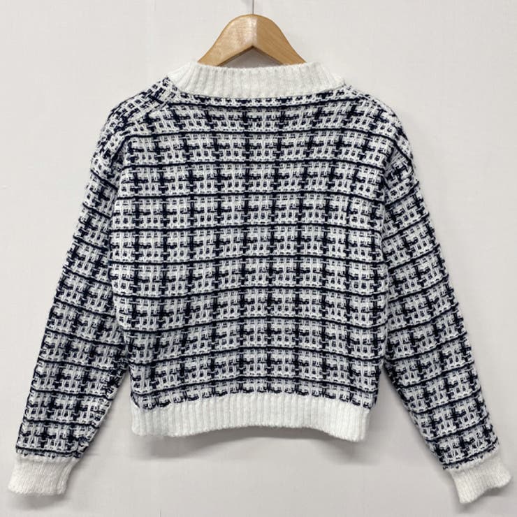 インナー＆カーディガン ツイードニット2点セット | ad thie | 詳細画像10 