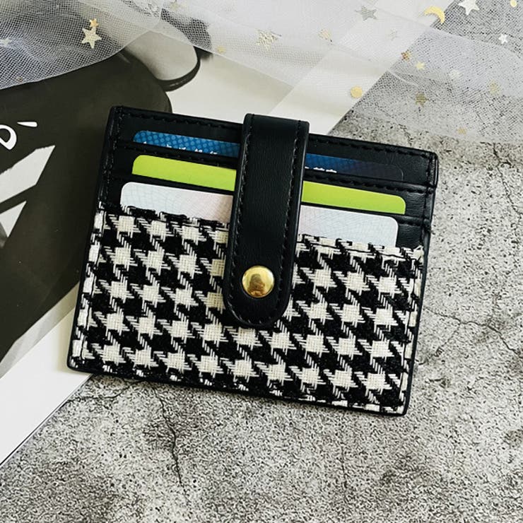 ブラック | スマートライトウエイト 千鳥柄カードケース | ad thie
