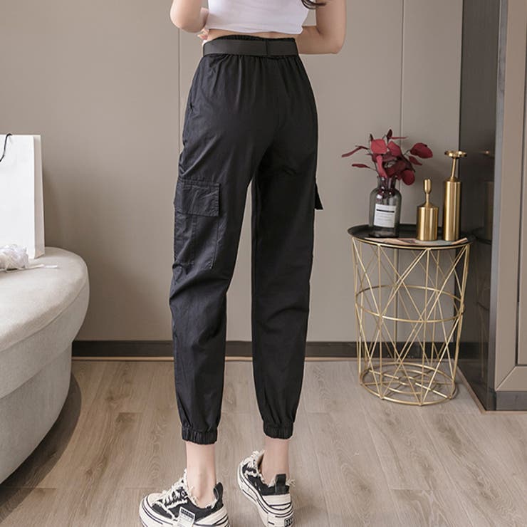 ベルト付き・裾絞り カーゴパンツ | ad thie | 詳細画像5 