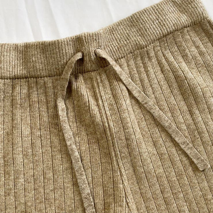 あったかリブニット ストレートイージーパンツ | ad thie | 詳細画像12 