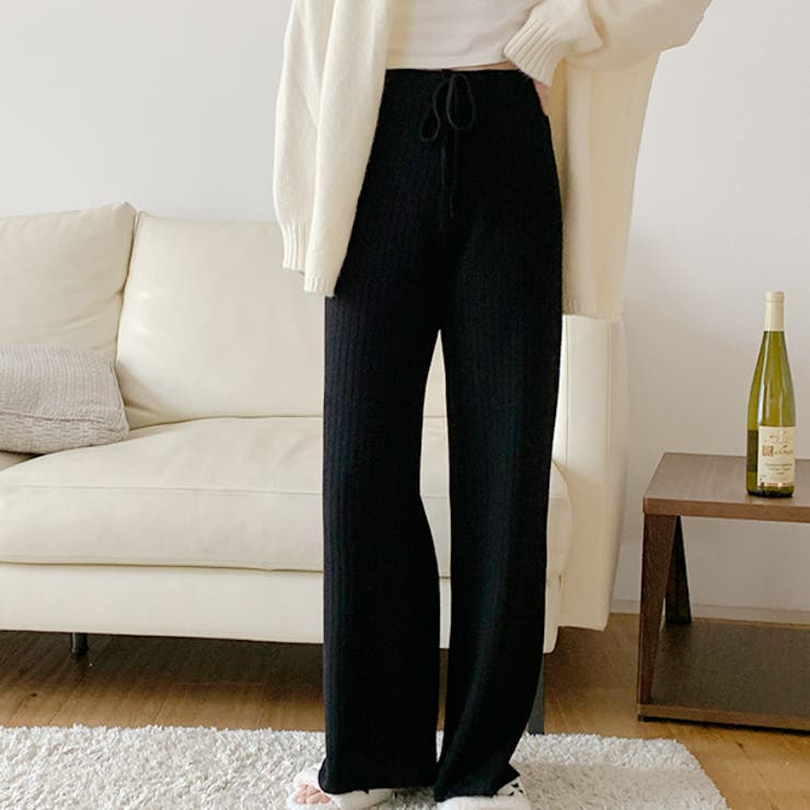 あったかリブニット ストレートイージーパンツ | ad thie | 詳細画像9 