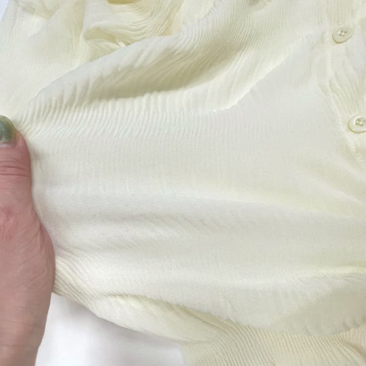 マジョリカプリーツ ジョーゼット シアーシャツ | ad thie | 詳細画像16 