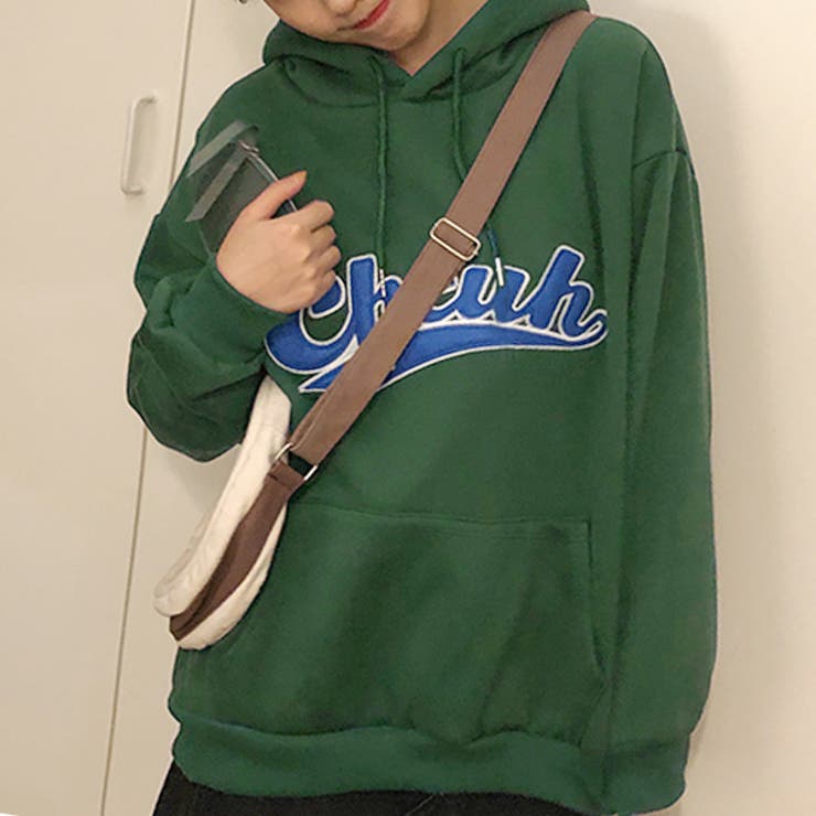 カレッジロゴ裏起毛パーカー | ad thie | 詳細画像3 