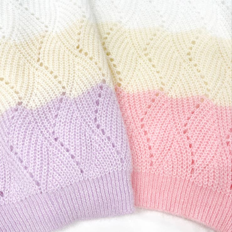 グラデーションニットプルオーバー ゆったり 柔らか | ad thie | 詳細画像12 